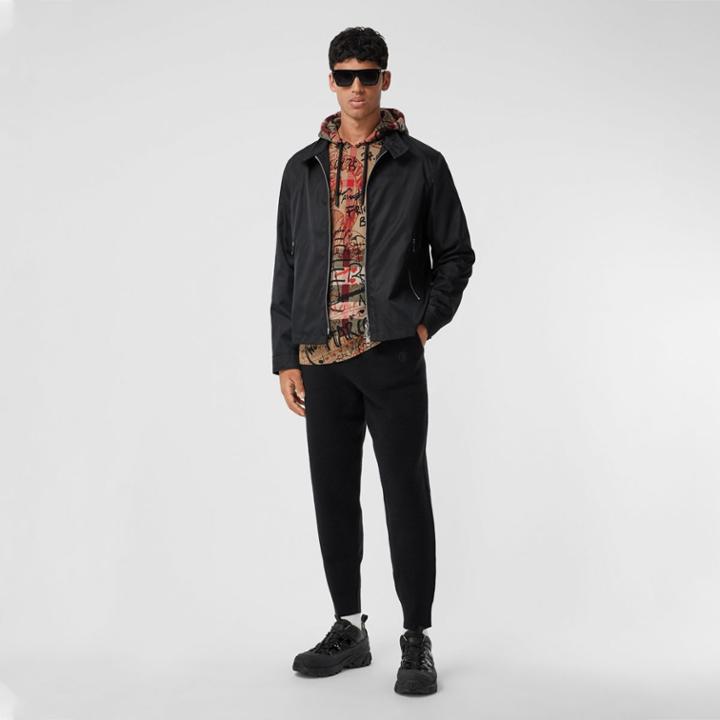 Burberry Burberry Monogram Motif Econyl Jacket, Black