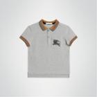 Burberry Burberry Childrens Heritage Stripe Detail Cotton Polo Shirt, Size: 3y