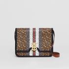 Burberry Burberry Medium Monogram Stripe E-canvas Tb Bag, Brown