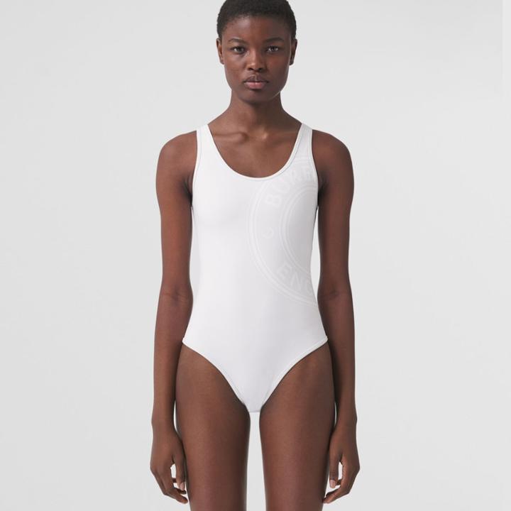 Burberry Burberry Logo Graphic Bio-based Stretch Nylon Swimsuit, Size: Xxs