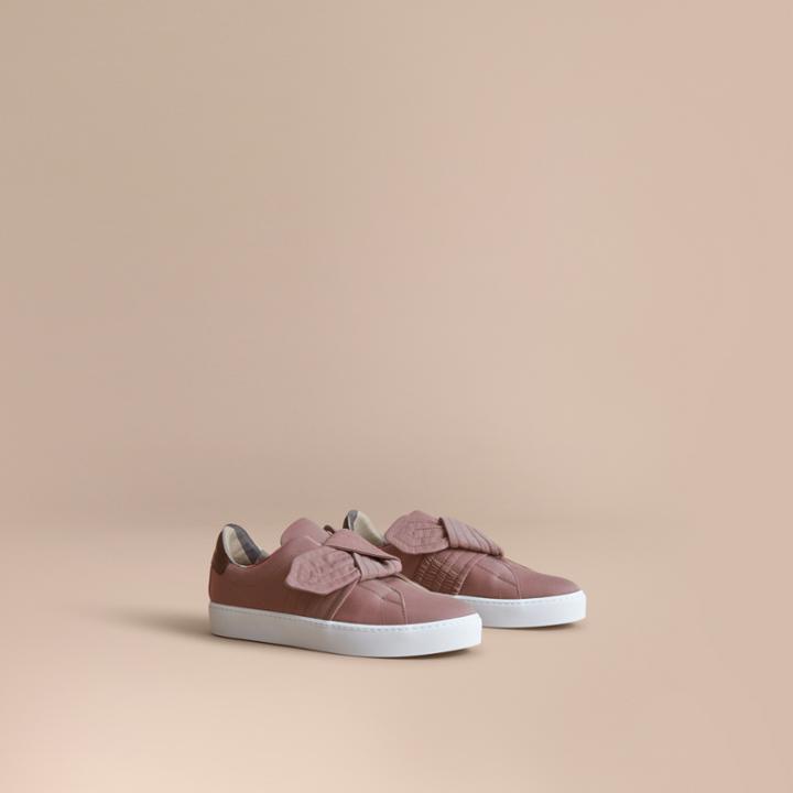 Burberry Burberry Trench Knot Trainers, Size: 38, Purple