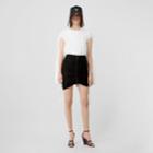 Burberry Burberry Ruched Jersey Mini Skirt, Size: 02, Black