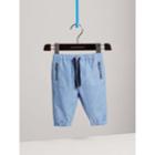 Burberry Burberry Pull-on Chambray Trousers, Size: 9m, Blue