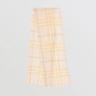 Burberry Burberry Lightweight Check Wool And Silk Scarf
