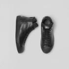 Burberry Burberry Leather And Neoprene High-top Sneakers, Size: 39, Black