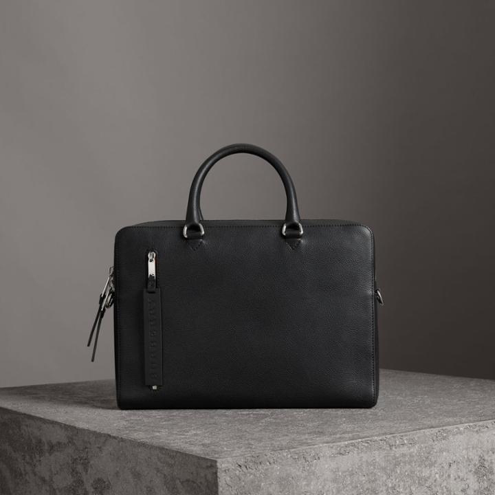 Burberry Burberry Grainy Leather Briefcase
