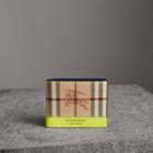 Burberry Burberry Haymarket Check And Leather Bifold Wallet, Yellow