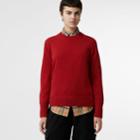 Burberry Burberry Embroidered Crest Cashmere Sweater, Size: L