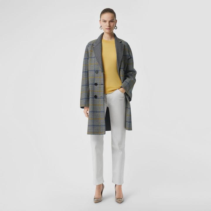 Burberry Burberry Logo Detail Merino Wool Sweater, Yellow
