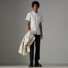 Burberry Burberry Short-sleeve Stripe And Spot Print Cotton Shirt, Black