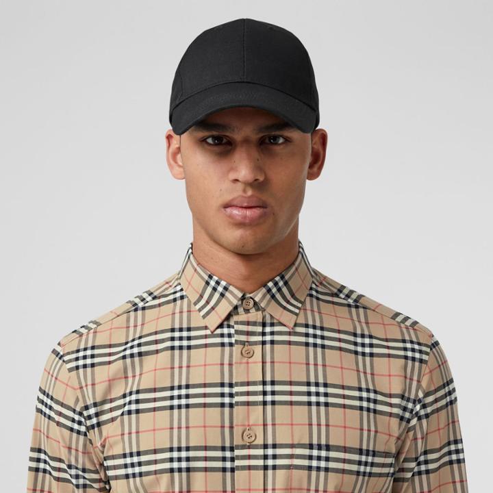 Burberry Burberry Check Cotton Poplin Shirt, Size: Xl, Beige
