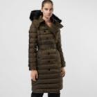 Burberry Burberry Detachable Hood Down-filled Puffer Coat, Size: Xs, Green