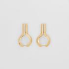 Burberry Burberry Gold-plated Keyhole Earrings