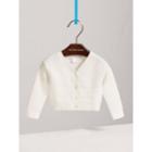 Burberry Burberry Multi-stitch Cotton Cardigan, Size: 18m, White