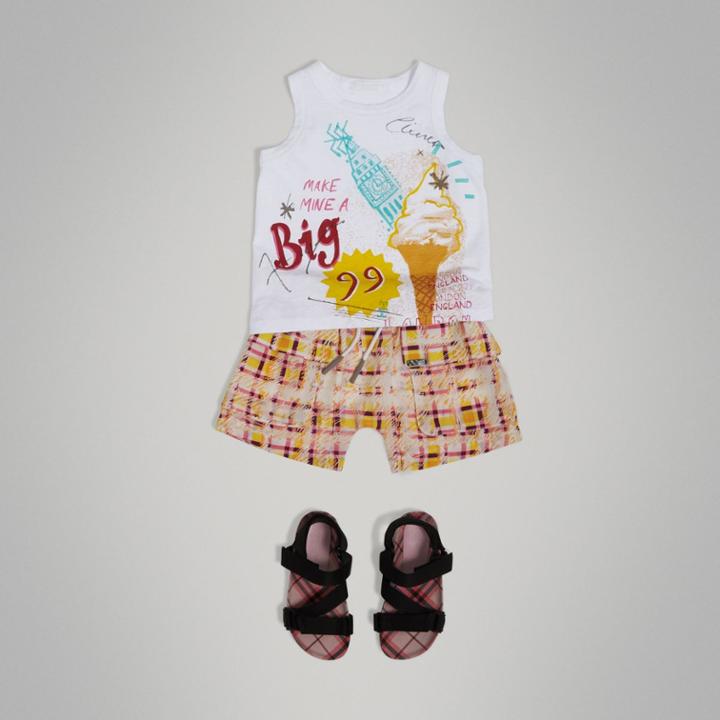 Burberry Burberry Ice-cream Print Cotton Jersey Vest, Size: 12y
