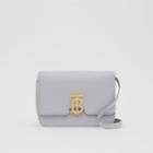 Burberry Burberry Small Leather Tb Bag, Grey