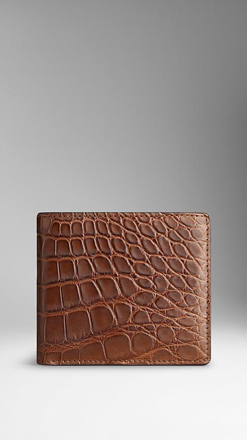 Burberry Alligator Folding Wallet