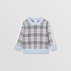 Burberry Burberry Childrens Check Merino Wool Jacquard Sweater, Size: 14y, Blue