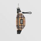 Burberry Burberry Vintage Check And Leather Bum Bag Charm, Beige