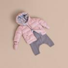 Burberry Burberry Hooded Down-filled Puffer Jacket With Mittens, Size: 3m, Pink