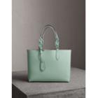 Burberry Burberry The Small Reversible Tote With Resin Chain, Blue