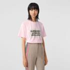 Burberry Burberry Logo Print Stretch Cotton Oversized T-shirt, Size: Xxs, Pink