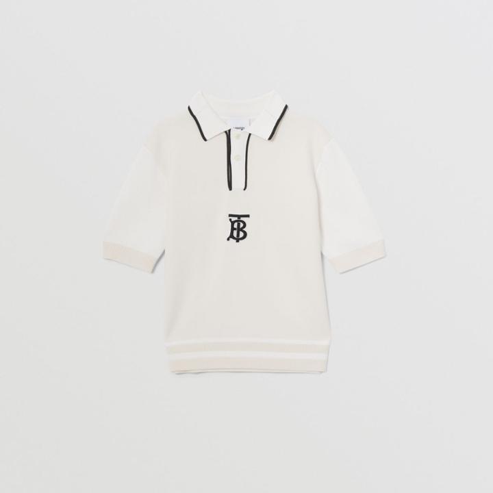 Burberry Burberry Childrens Monogram Motif Technical Knitted Polo Shirt, Size: 8y