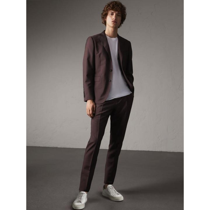 Burberry Burberry Soho Fit Wool Mohair Suit, Size: 54r, Brown