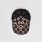 Burberry Burberry Chequer Econyl And Mesh Baseball Cap, Black