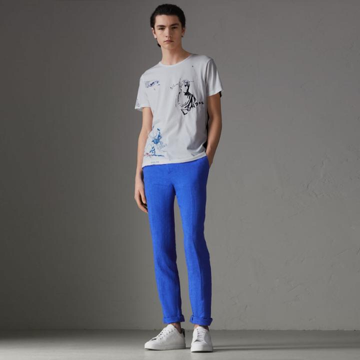 Burberry Burberry Sketch Print Cotton T-shirt, Size: Xxl