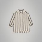 Burberry Burberry Childrens Striped Cotton Wool Shirt, Size: 14y, Grey