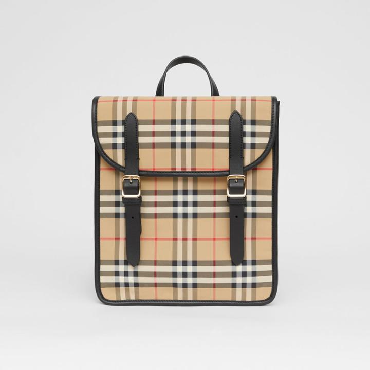 Burberry Burberry Childrens Vintage Check Econyl Satchel, Beige