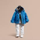 Burberry Burberry Hooded Packaway Technical Jacket, Size: 2y, Blue