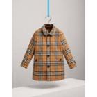 Burberry Burberry Vintage Check Cotton Car Coat, Size: 8y, Yellow