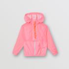 Burberry Burberry Childrens Logo Print Lightweight Hooded Jacket, Size: 10y, Pink
