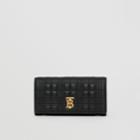Burberry Burberry Quilted Lambskin Lola Continental Wallet, Black
