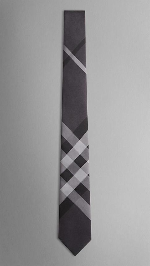 Burberry Modern Cut Beat Check Silk Tie