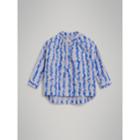 Burberry Burberry Scribble Stripe Cotton Shirt, Size: 10y