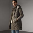 Burberry Burberry Detachable Hood Quilted Showerproof Parka, Size: Xs, Grey