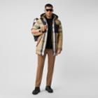 Burberry Burberry Reversible Check Recycled Nylon Puffer Jacket, Beige