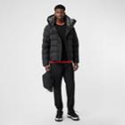 Burberry Burberry Detachable-sleeve Down-filled Hooded Puffer Jacket, Size: 44, Black