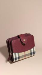 Burberry Horseferry Check And Leather Wallet