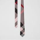 Burberry Burberry Modern Cut Oversized Check Silk Tie, Pink