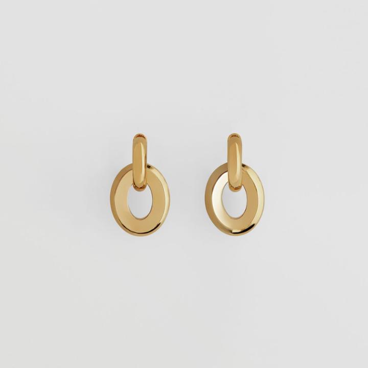 Burberry Burberry Gold-plated Cut-out Detail Earrings