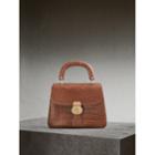 Burberry Burberry The Medium Dk88 Top Handle Bag In Alligator, Brown