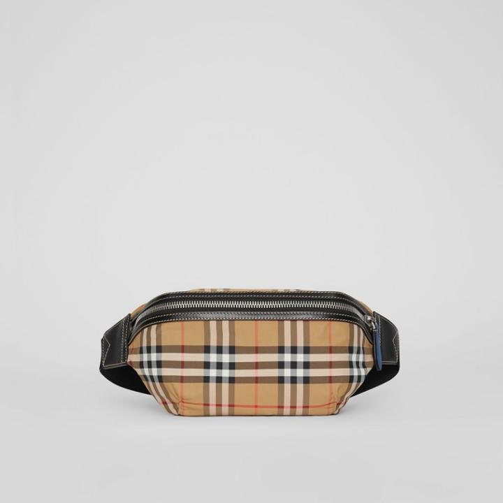 Burberry Burberry Medium Vintage Check Bum Bag, Yellow