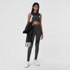 Burberry Burberry Colour Block Monogram Print Stretch Jersey Leggings, Grey