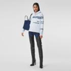 Burberry Burberry Horseferry Print Cotton Oversized Hoodie, Blue