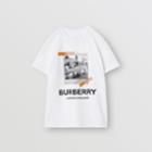 Burberry Burberry Childrens Vintage Polaroid Print Cotton T-shirt, Size: 10y, White