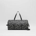 Burberry Burberry Large Monogram Print E-canvas Barrel Bag, Grey